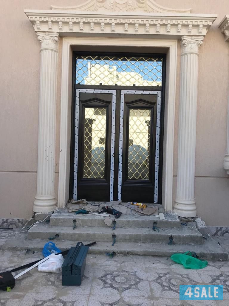 ابواب شابك شتر مدخنه جام ديكورات مطابخ باللون تصليىع المنزل كل المونيم1