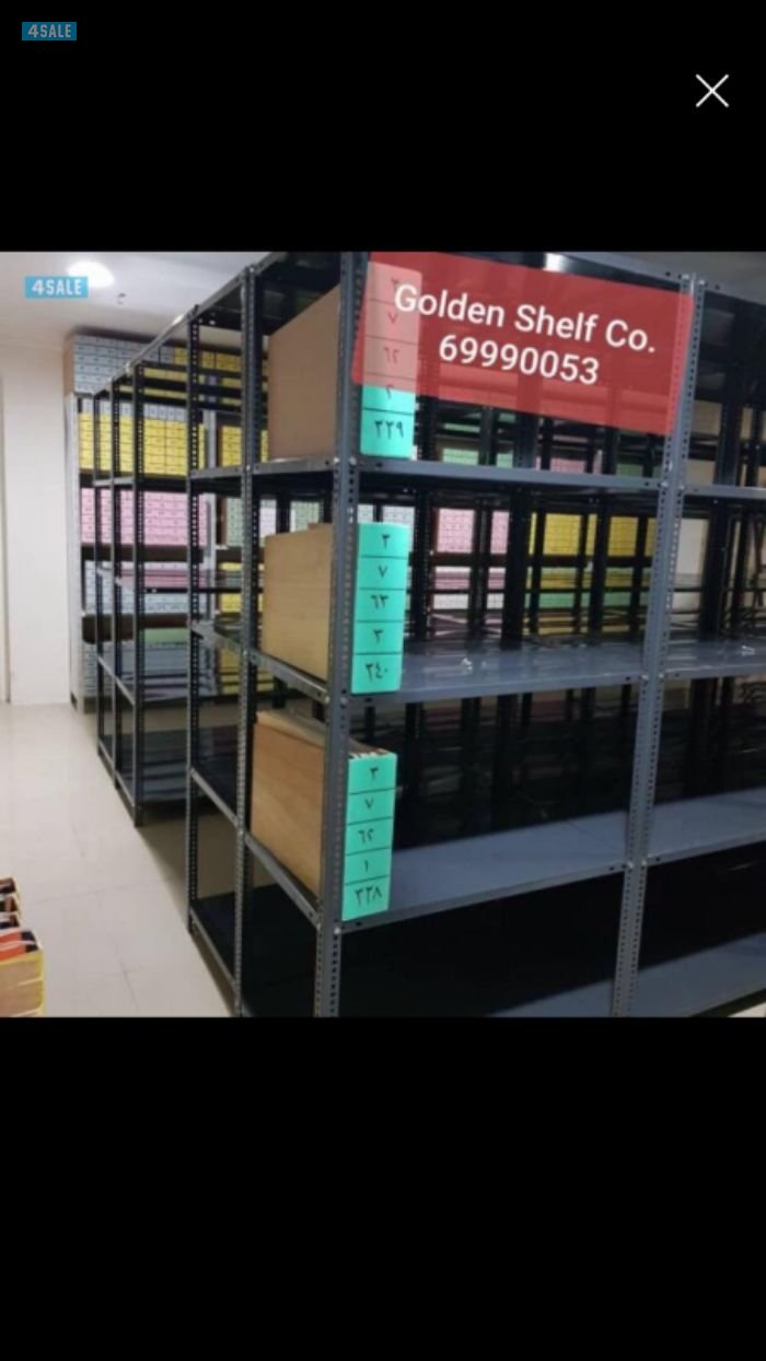 أرفف معدنية للتخزين والعرض1