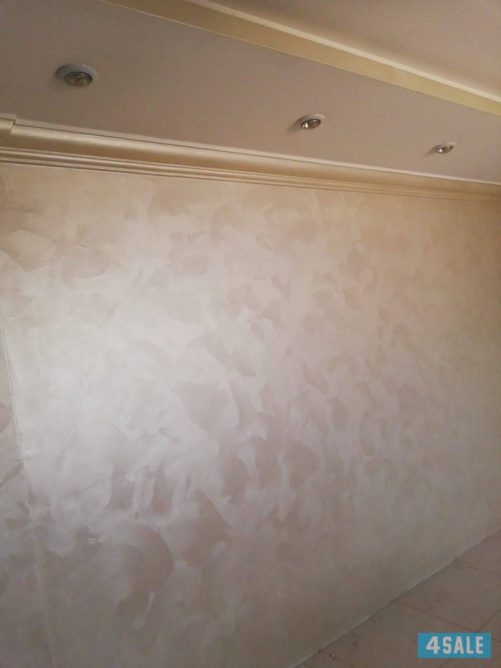 اصباغ ابو يوسف 🌹صبغ بدون رائحه🌷جميع المناطق👍 أشكال ورق الجدران صبغ إيطالي ناعم وخشن سعر خاص للشقق5