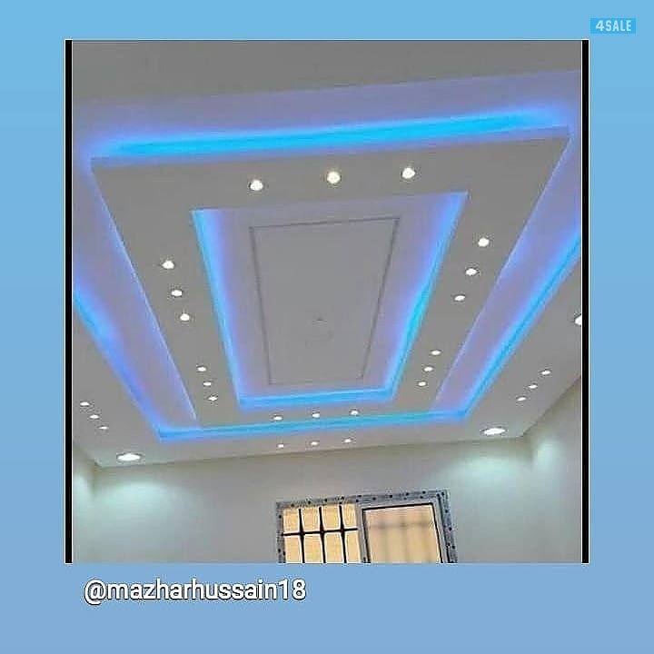 جبسم بورد و طوفه و باب خشب و ديكور جبس2