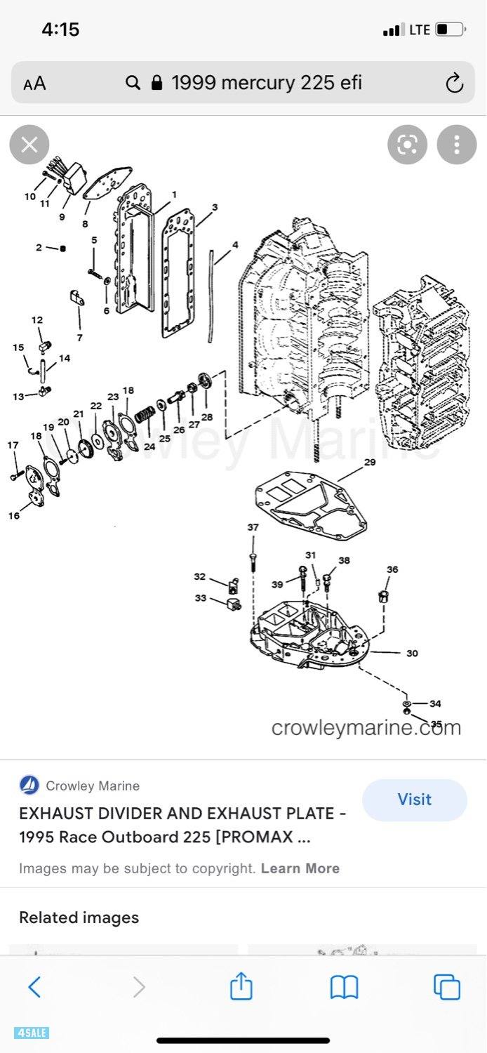 قطع غيار ياماها 150 الي 200 وغيره Efi 250 مركري6