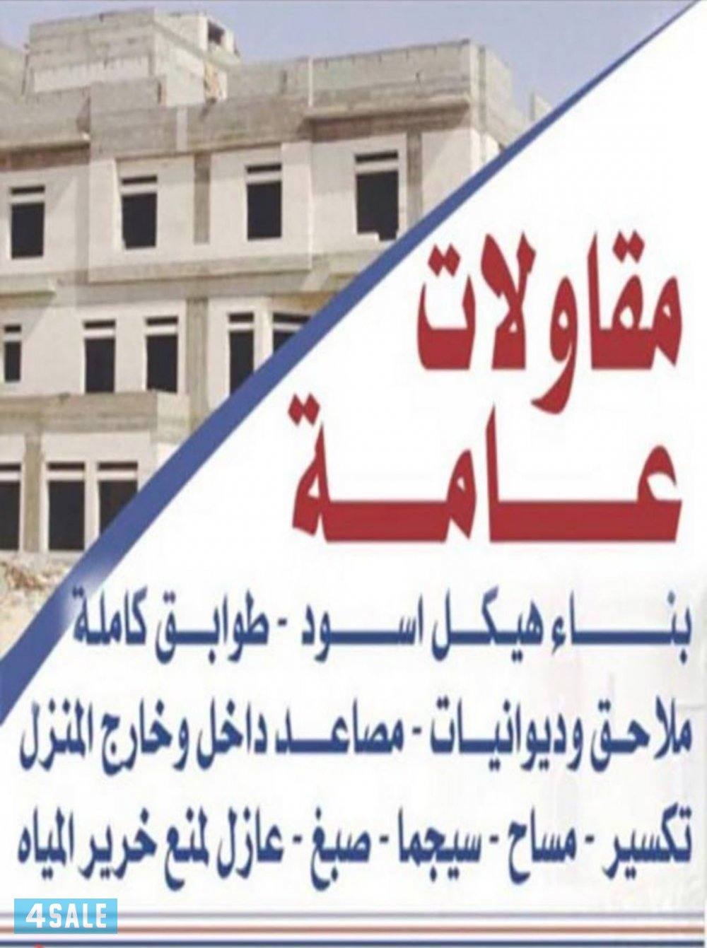 مقاولات عامة جميع انواع ترممات عامه0