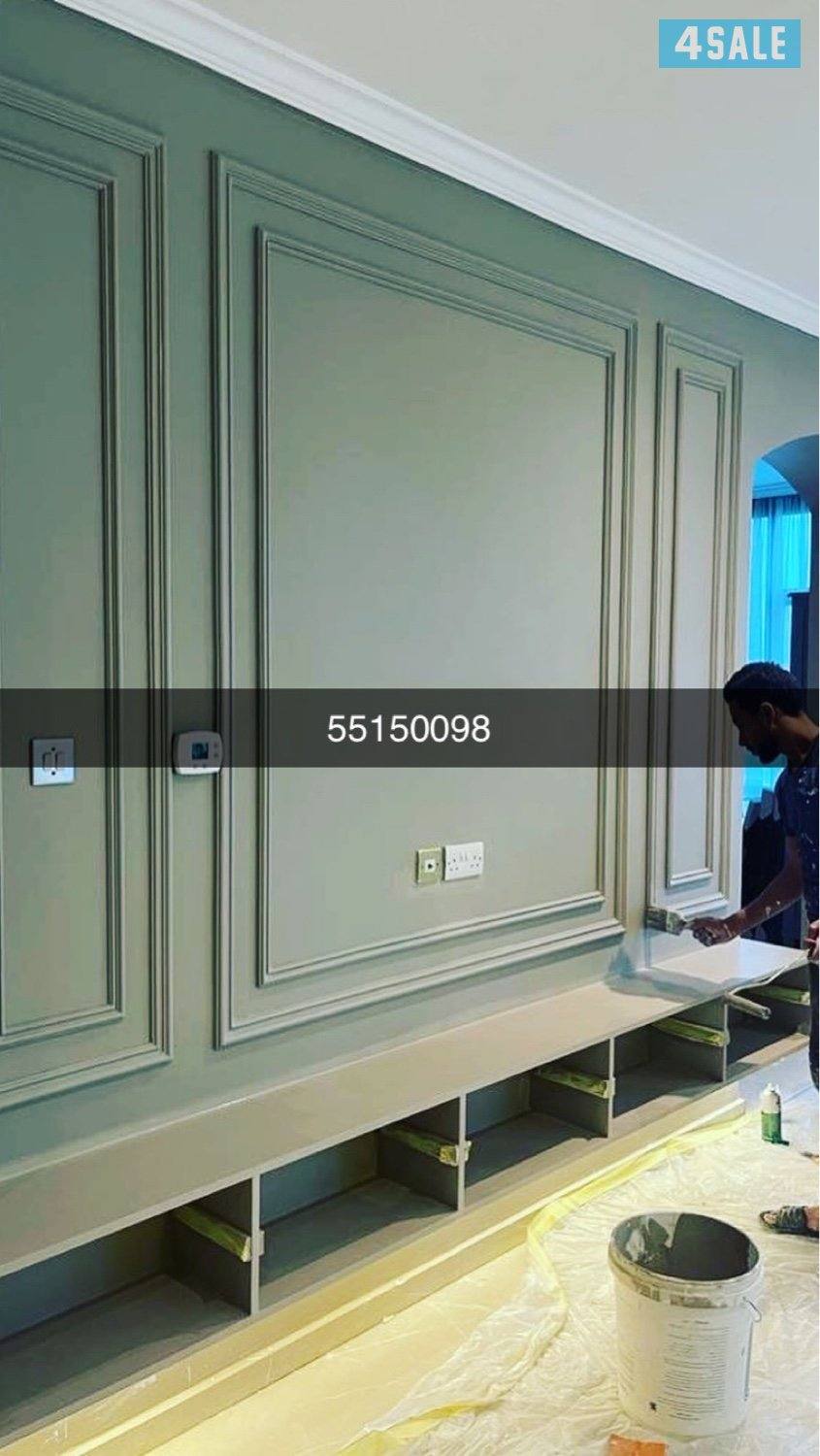 احداث انوع الصباغ الطاليه ورق جدران وديكورات الحديثة 🇰🇼1