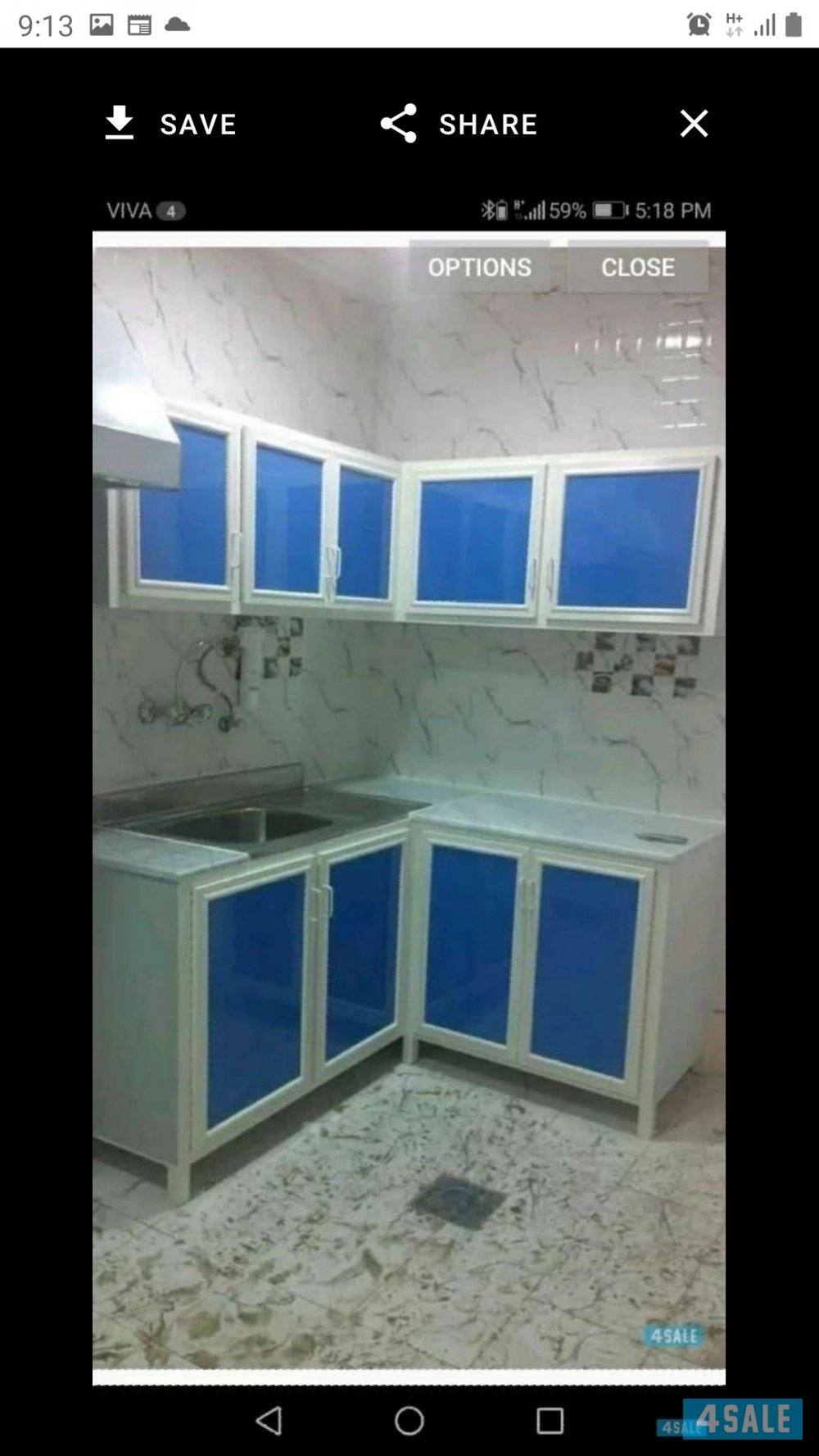 المينيوم ابواب مطابخ شتر تصليح و جديد.  د3