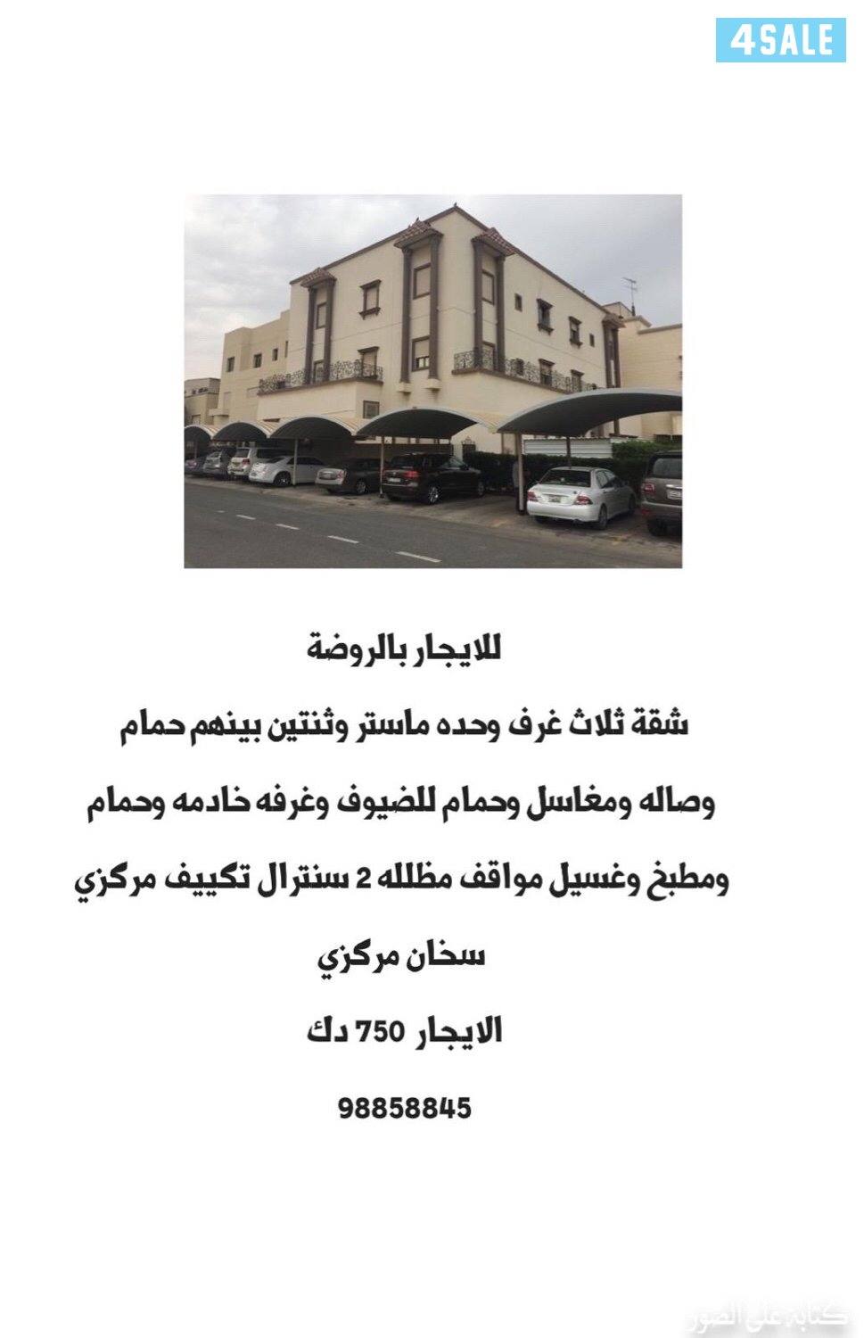 للايجار شقة بالروضة11