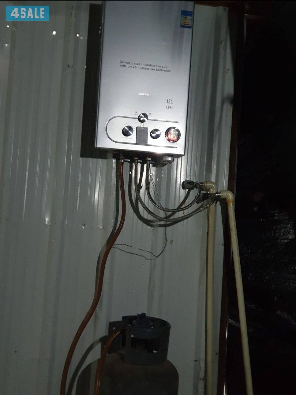 🔥سخان ماء يعمل ع سلندر الغاز 12 لتر الحجم الكبير🔥2
