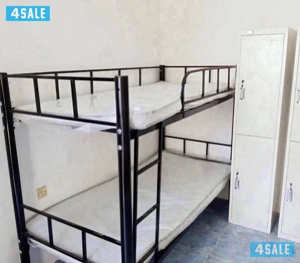 سراير حديد للعمالة المنزلية بفرشات طبيه0