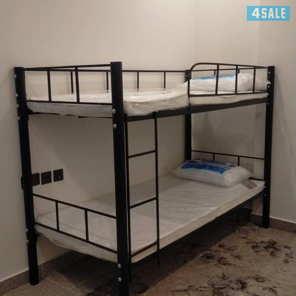 سراير حديد للعمالة المنزلية بفرشات طبيه1