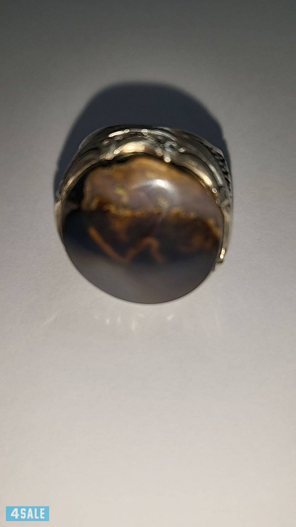 خاتم فاخر بالعقيق اليماني منقوش6