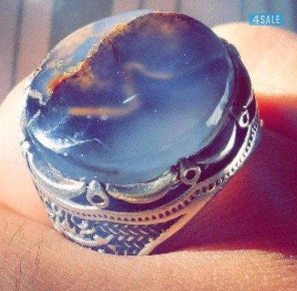 خاتم فاخر بالعقيق اليماني منقوش2