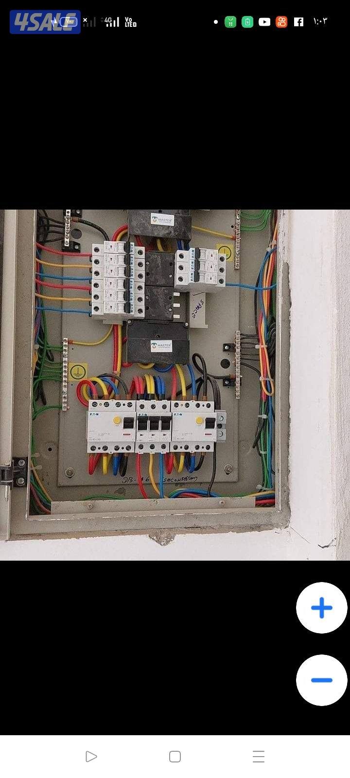 مقاول كهربائي خدمه ٢٤ ساعه لجميع انواع الكهرباء0