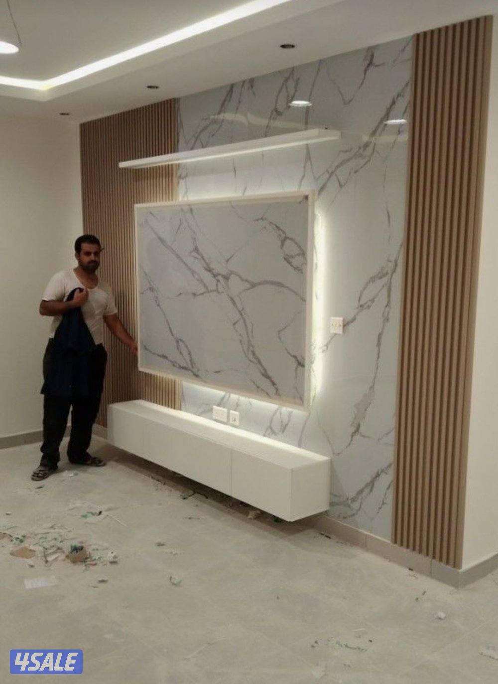 جبسم بورد ديكور جبس نظام أمريكي و ديكورات طوفه. بديل خشب و رخام4