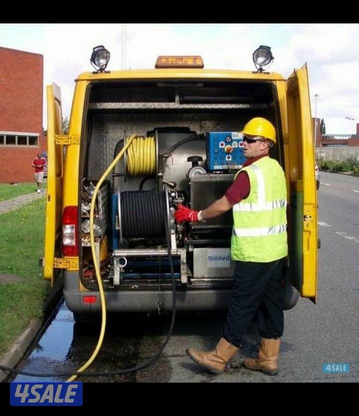 تسليك مجاري مكينة سبرنج كهرباء ومكينة ضغط عالي ماء وهواء وتسليك يدوي4