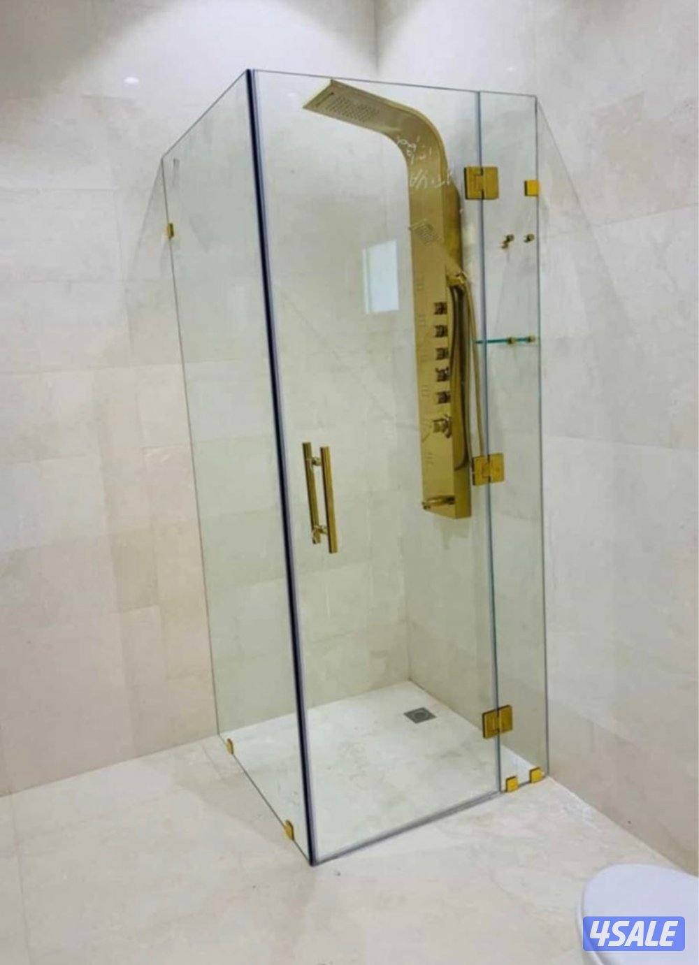 تركيب زجاج ومرايا شاور بكس وجهات سكريت ستيل بلاستك زجاج طاولالت0