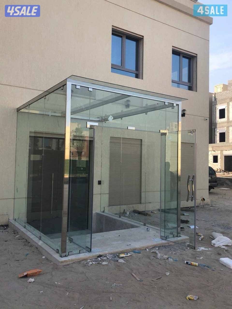 تركيب زجاج ومرايا شاور بكس وجهات سكريت ستيل بلاستك زجاج طاولالت9