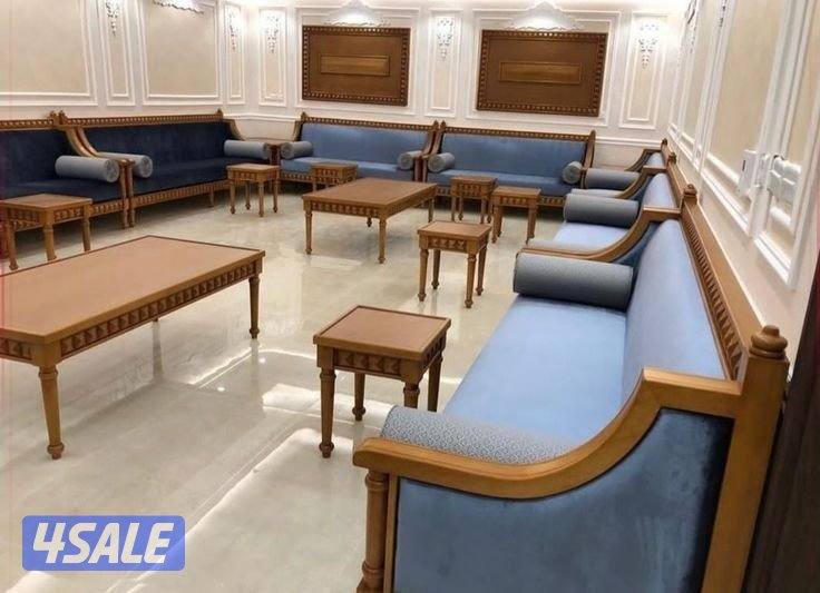 تنجيد وتلبيس جلسات أمريكي والديونيات رسميه وجلسات الارضيه وتفصل ستائر11