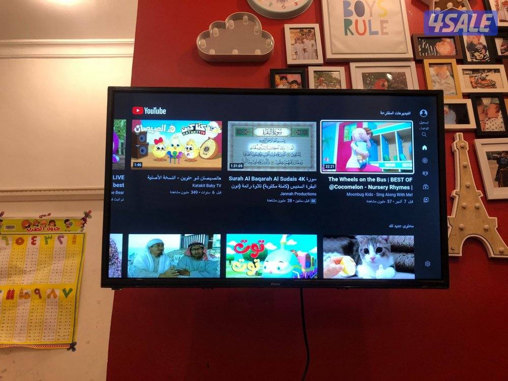 تلفزيون65بوصة ونسا أندرويد سمارت 4k 5gجديد كفالة سنة13