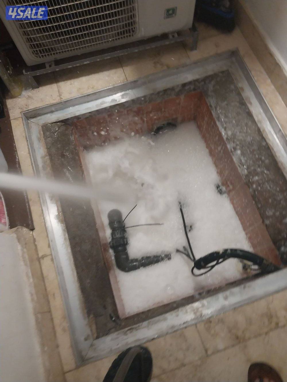 تسليك مجاري بأحدث المكائن الضغط ماء وهواء والسبرنج جميع مناطق الكويت4