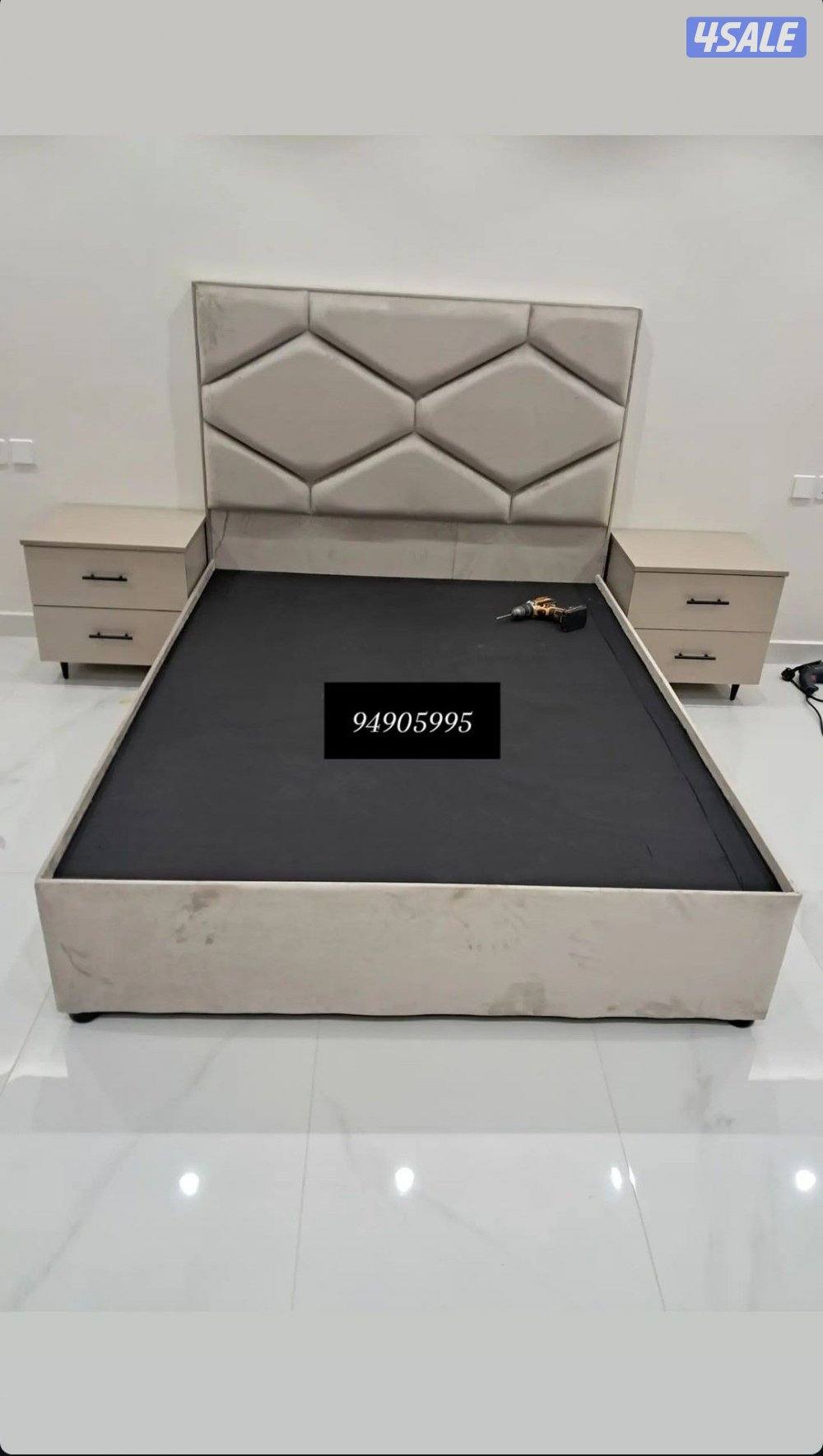 تفصال سراير طيبه وفرشات طيبه وغرف نوم وكبتات حسب الطلب ♥🇰🇼⚒️8