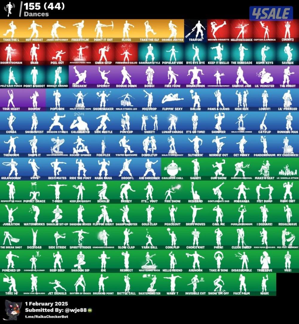 حساب فورت 100+ سكن 🔥🔥نادر2