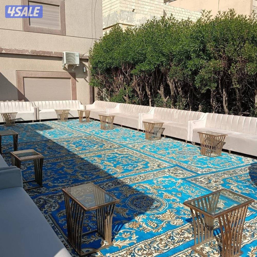 تاجير كنب قهوجيه سجاد كراسي وجميع مستلزمات الافراح والحفلات والمناسبات14