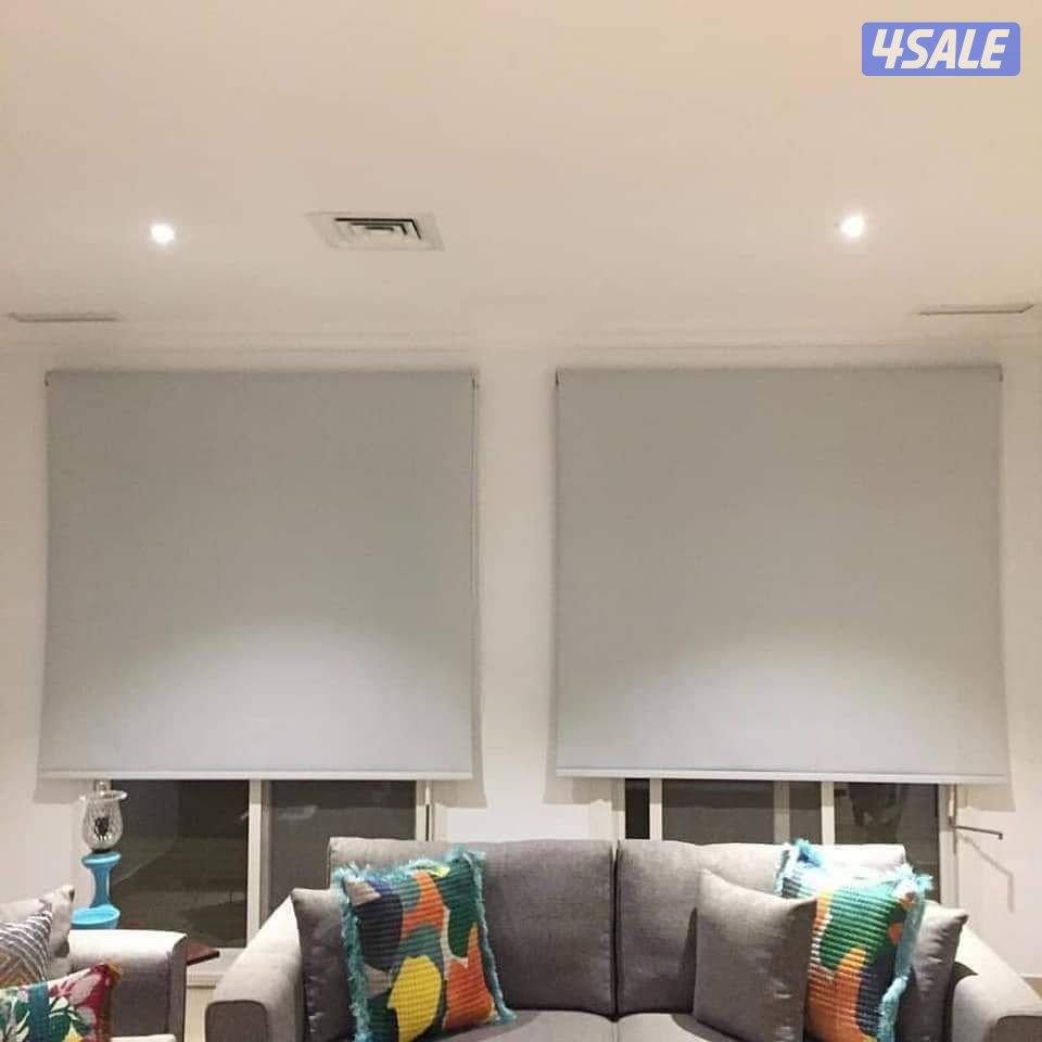 ستائر رول عامودي معدني خشبي زيبرا15