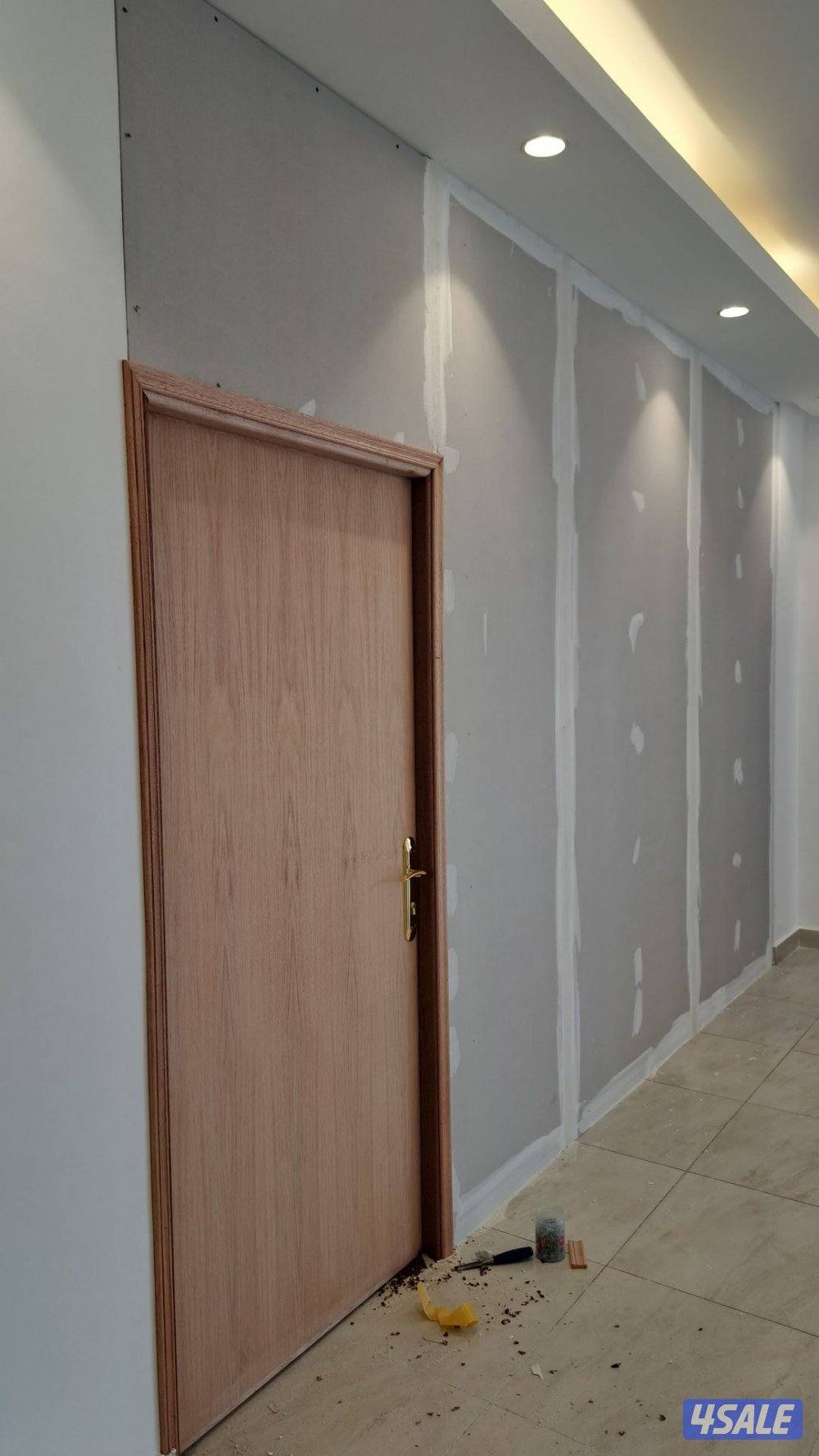 جبس بورد قواطع باب الخشب علي باكستاني0