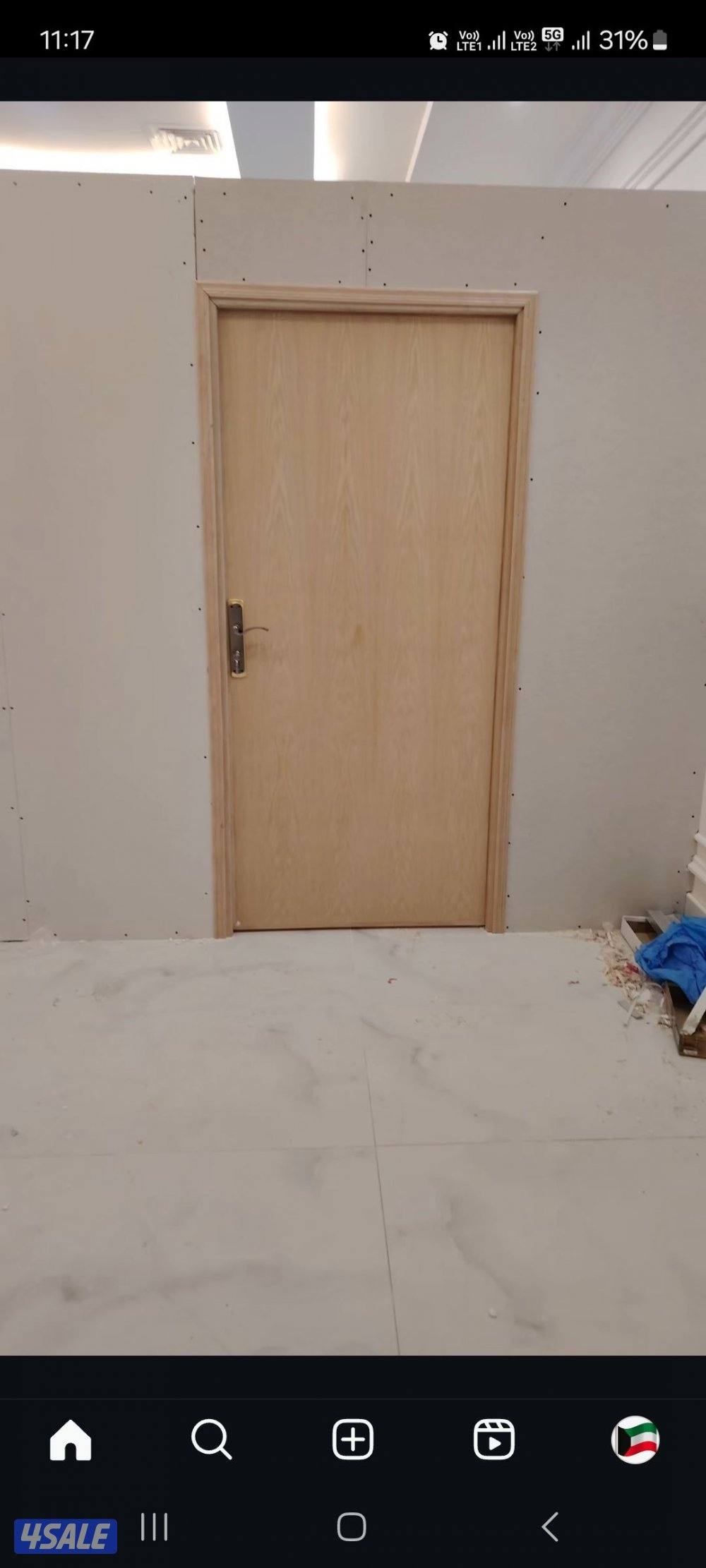 جبس بورد قواطع باب الخشب علي باكستاني4