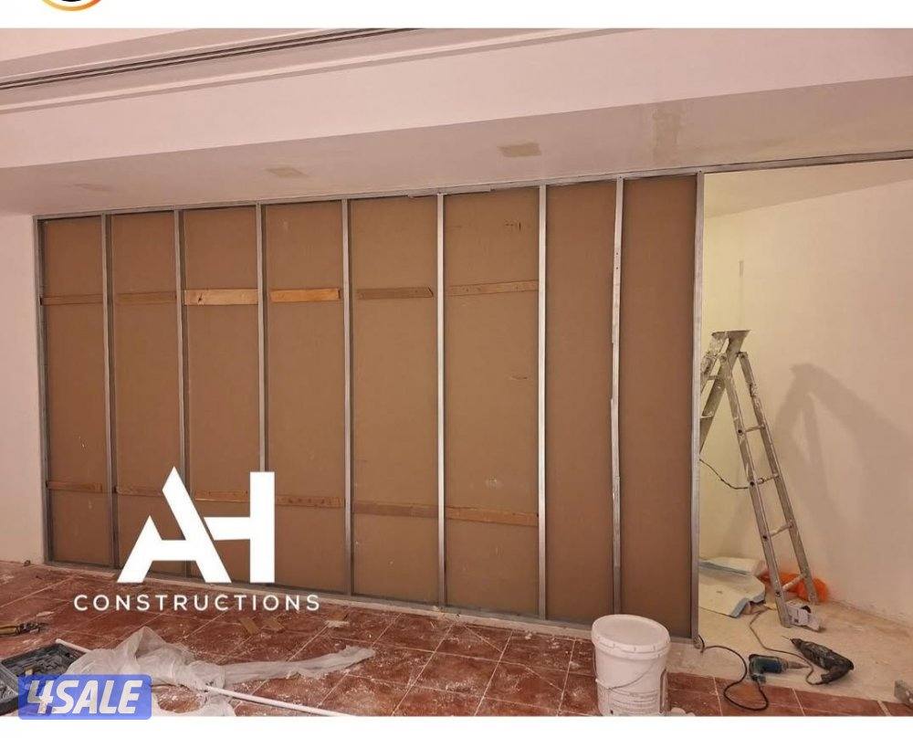 جبس بورد قواطع باب الخشب علي باكستاني6