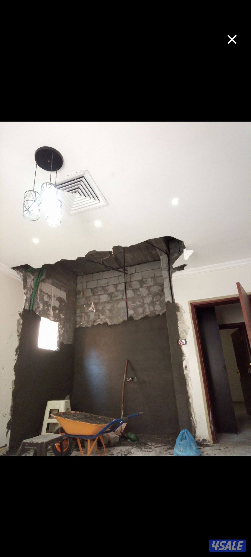 جبس بورد قواطع باب الخشب علي باكستاني10