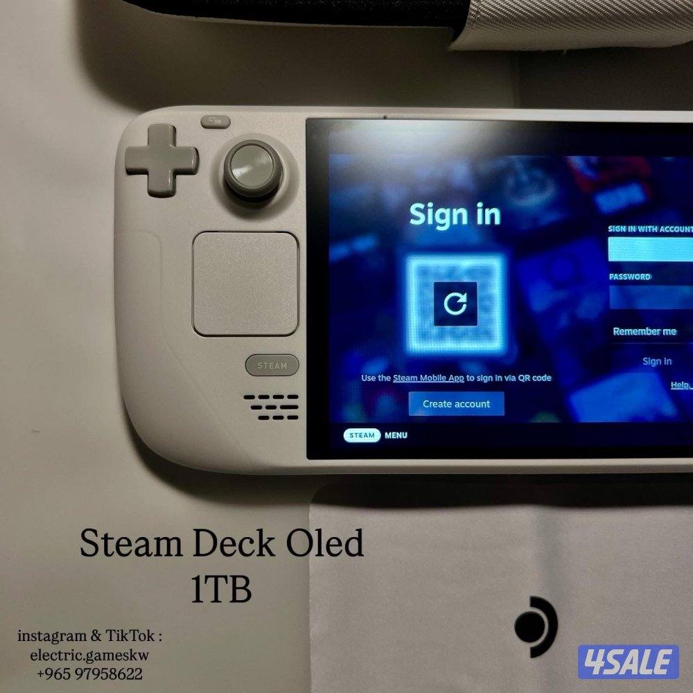 STEAM DECK OLED 1TB LIMITED EDITION WHITE للبيع نظيف جدا2