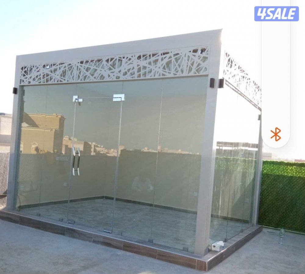 حداد مظلات خشبي كيرلي كسباني مظلات غرف ديوانية عام مظلات3