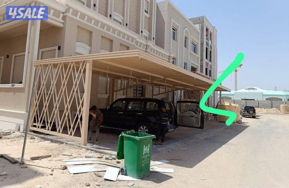 حداد مظلات خشبي كيرلي كسباني مظلات غرف ديوانية عام مظلات14