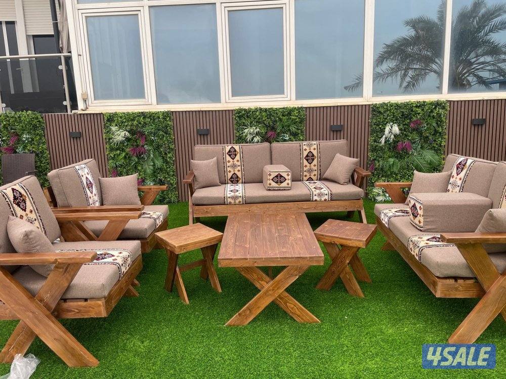 كراسي حديد ملكية + اطقم كراسي خشب شغل الرياض 🇰🇼👑🇸🇦8