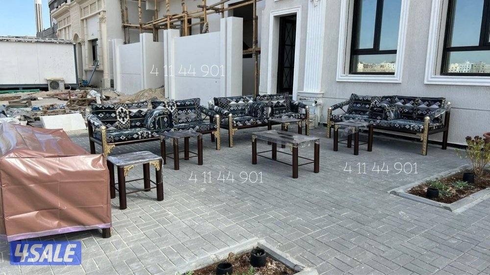 كراسي حديد ملكية + اطقم كراسي خشب شغل الرياض 🇰🇼👑🇸🇦9