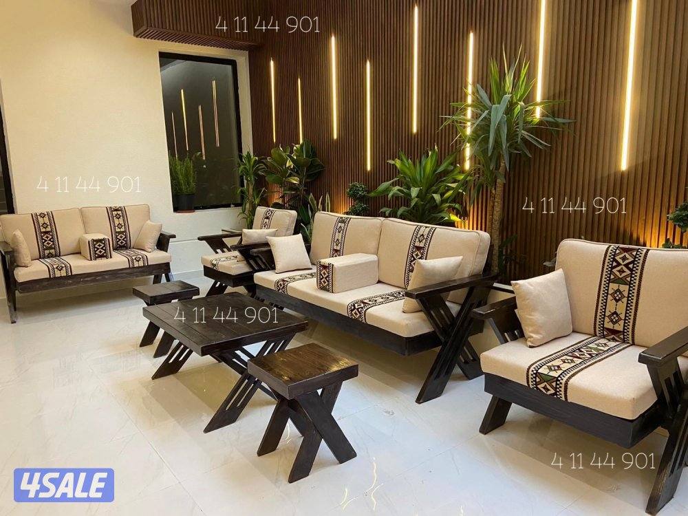 كراسي حديد ملكية + اطقم كراسي خشب شغل الرياض 🇰🇼👑🇸🇦10