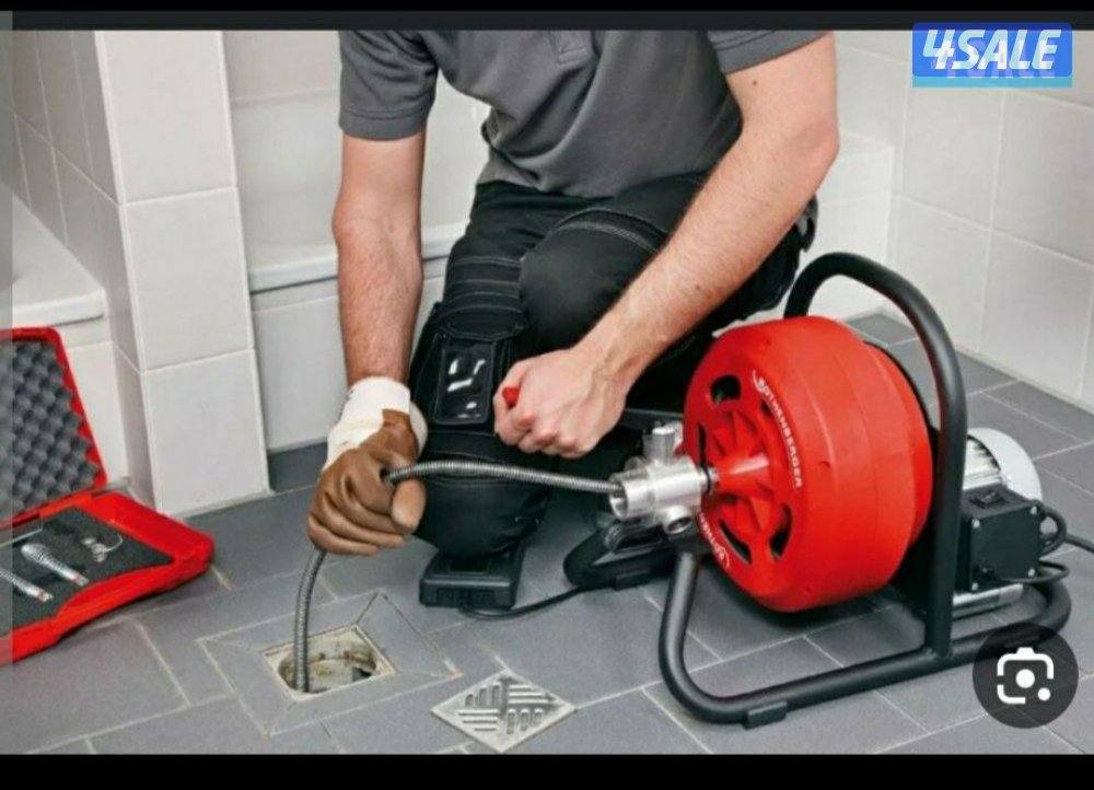 تسليك مجاري مكينة وتصوير بالكاميرا وتحديد مكان الكسر اوالانسداد3