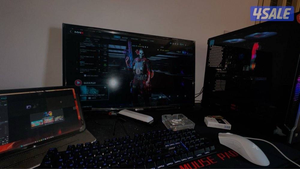 بي سي قيمنق وطاوله وكرسي0