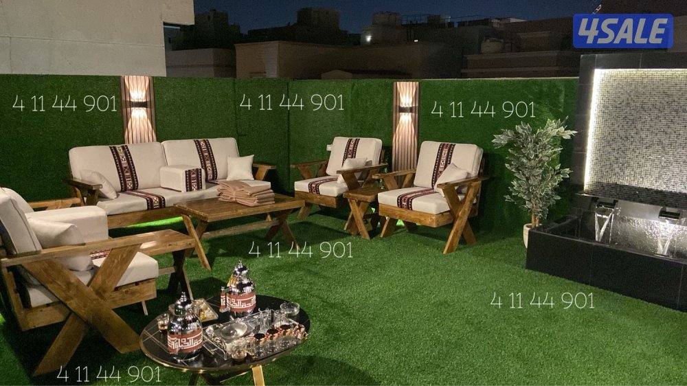 كراسي حديد ملكية + اطقم كراسي خشب سعودية 🇸🇦👑🇰🇼8