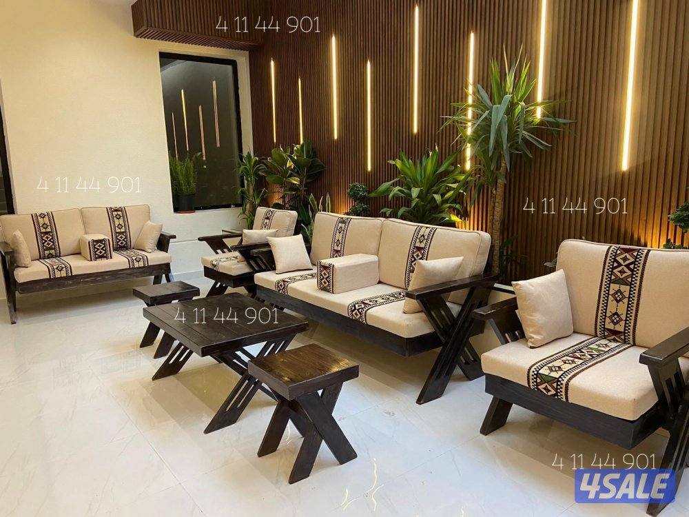 كراسي حديد ملكية + اطقم كراسي خشب سعودية 🇸🇦👑🇰🇼10