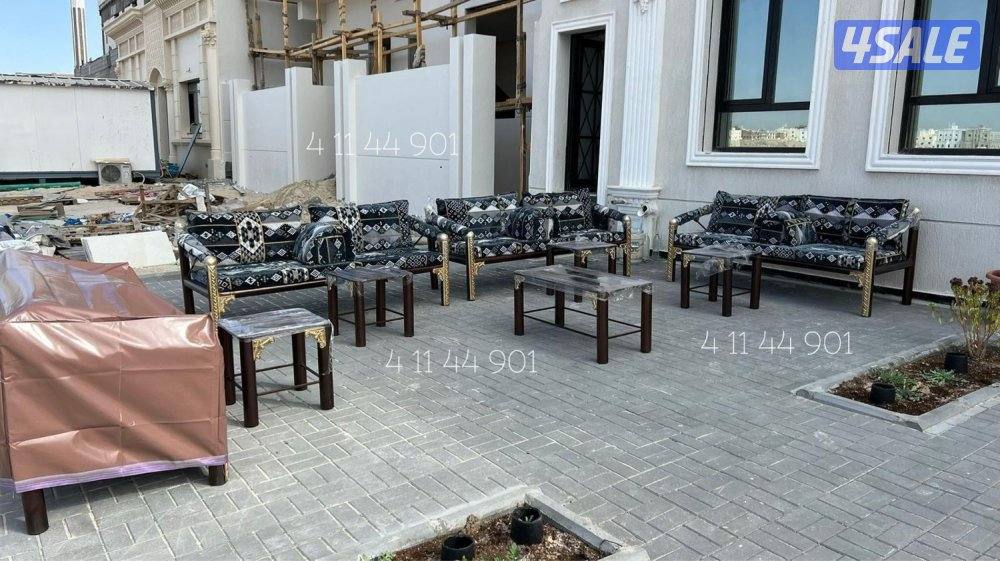 كراسي حديد ملكية + اطقم كراسي خشب سعودية 🇸🇦👑🇰🇼14