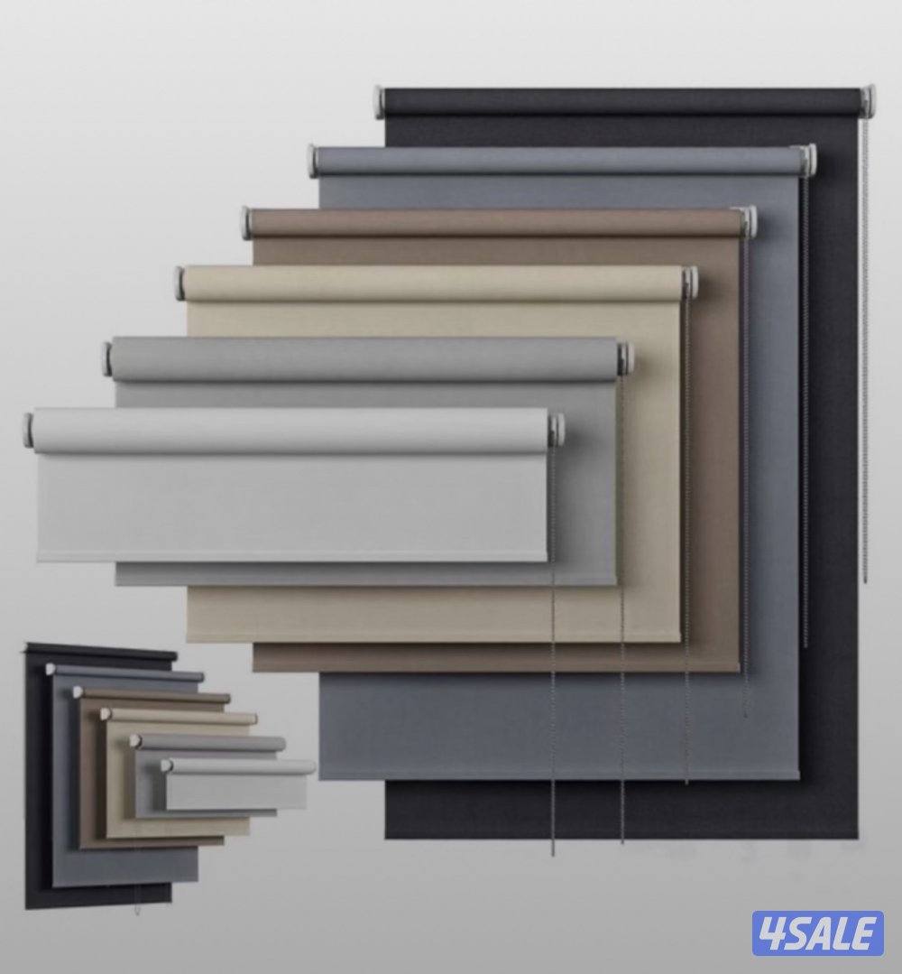 تفصال ستائر رول عازل الحراره والشمس المتر المربع 8 دنانير0