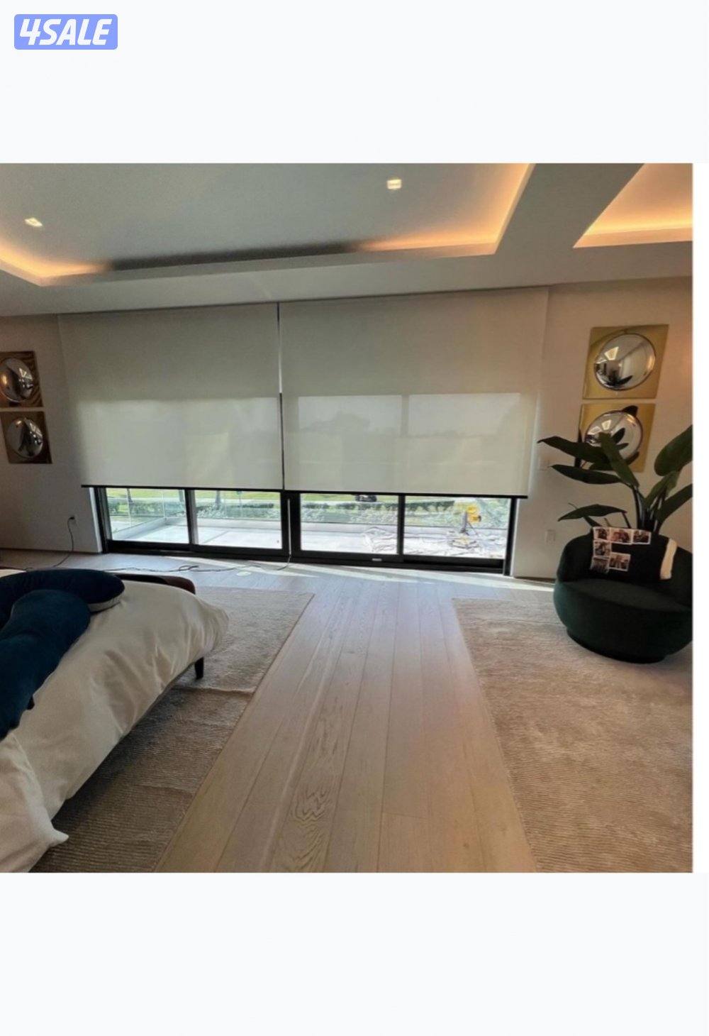 تفصال ستائر رول عازل الحراره والشمس المتر المربع 8 دنانير5