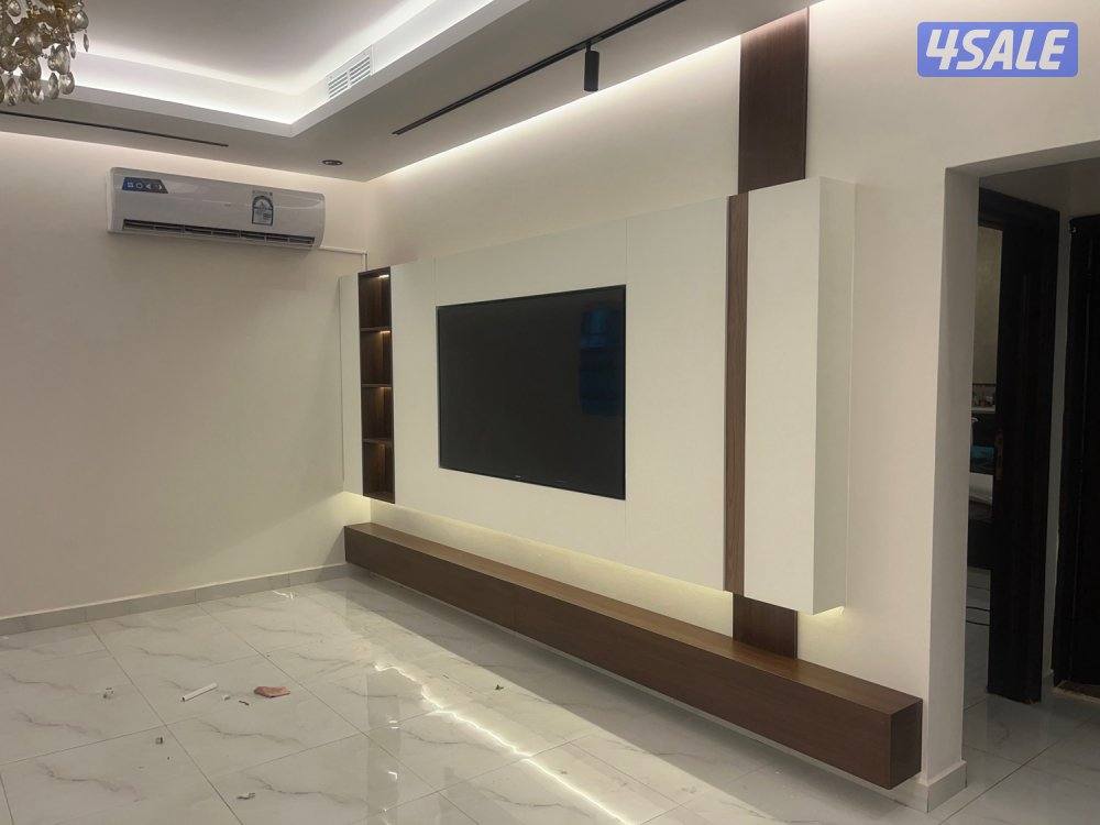 نجار ديكور محترف   تنفيذ حسب الطلب غرف نوم كبدات ديكور tv9