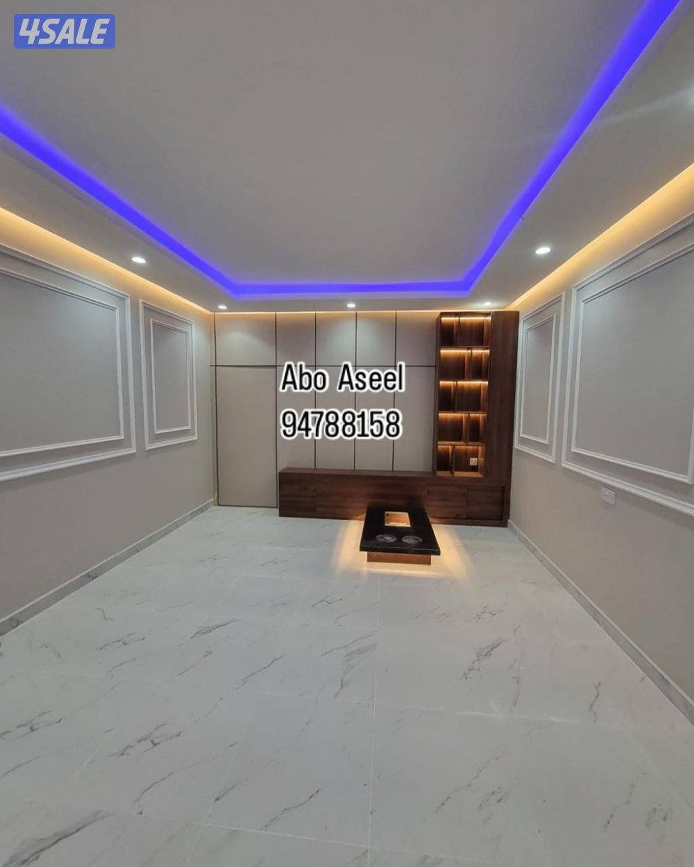 ديكورات وأصباغ وباركيه وصفائح حجريه وورق جدران1