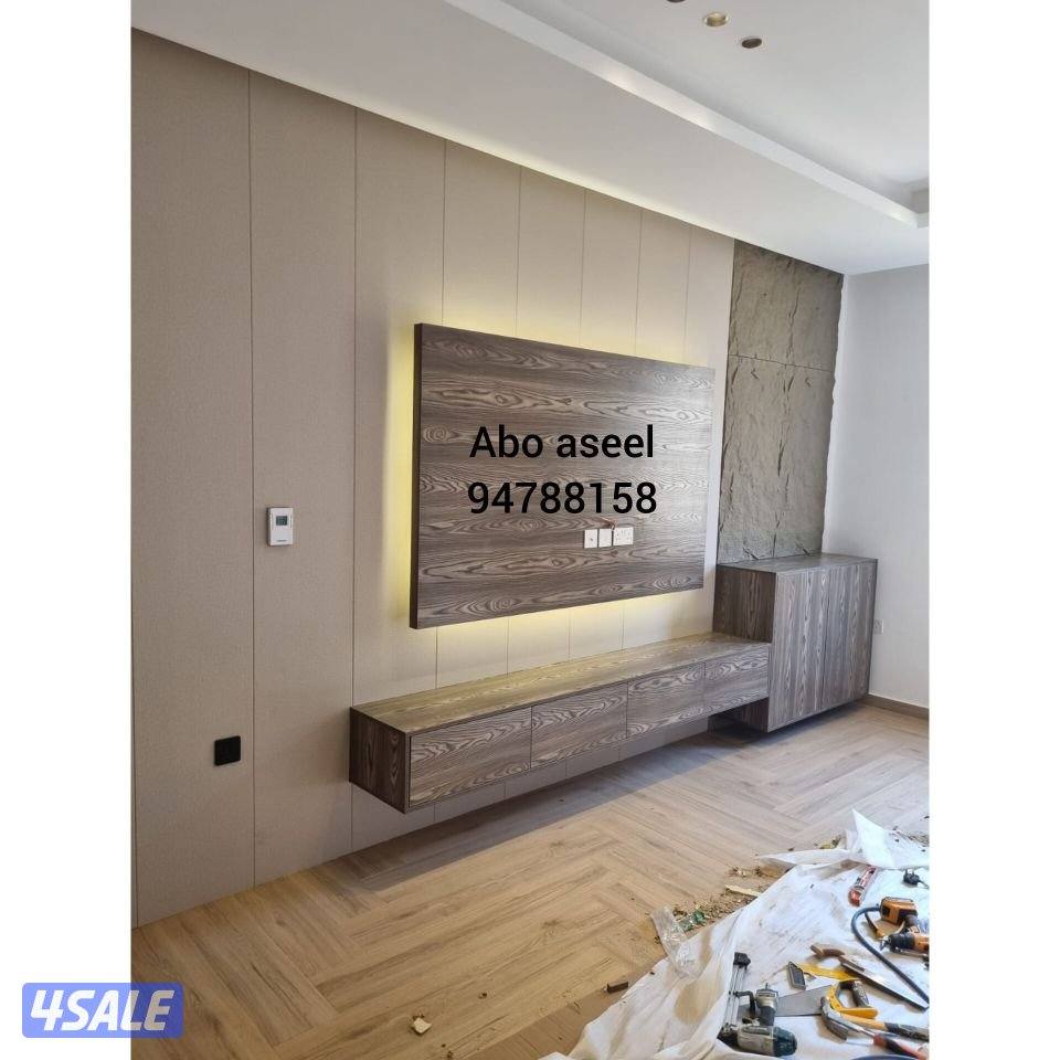 ديكورات وأصباغ وباركيه وصفائح حجريه وورق جدران3