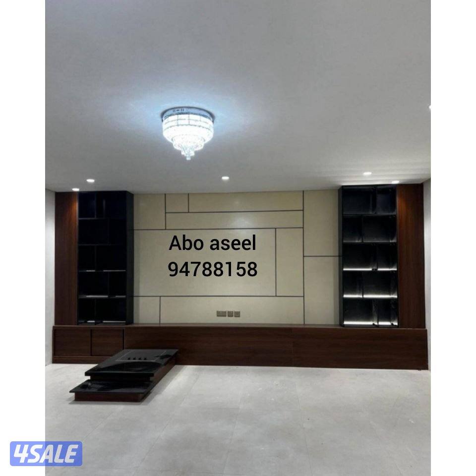 ديكورات وأصباغ وباركيه وصفائح حجريه وورق جدران4