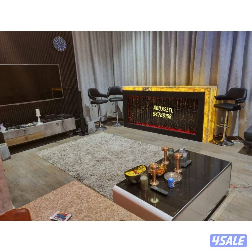 ديكورات وأصباغ وباركيه وصفائح حجريه وورق جدران8