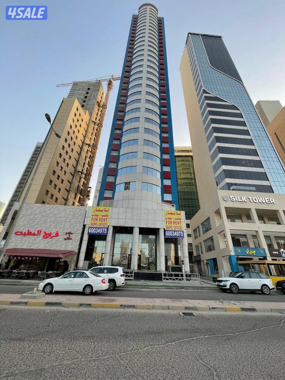 مكاتب للإيجار شرق اطلاله بحرية وعلي الدائري الاول وشارع أحمد جابر0