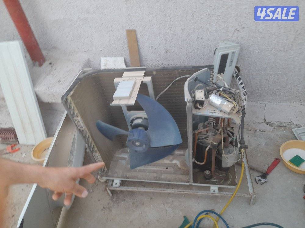 صيانةوغسيل وتعبئه غاز لجميع انواع التكييف وتركيب وحدات0